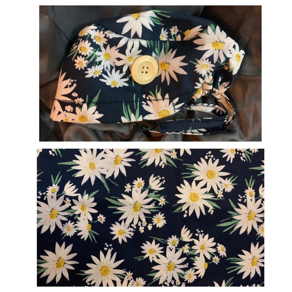 High Quality Fitted Scrub Cap with Buttons